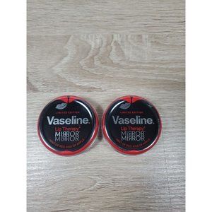 VASELINE LIP THERAPY IN HINT OF RED KISS OF APPLE MIRROR X2 LIMITED EDITION NEW